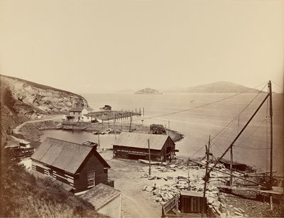 Alcatraz, vom North Point von Carleton Watkins