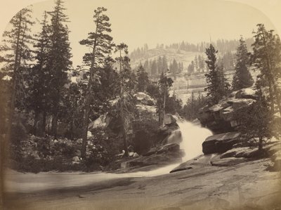 Wasserfall - Nevada Fall - 700 ft. Yosemite von Carleton Watkins