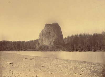 [Castle Rock, Columbia River] von Carleton Watkins
