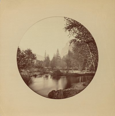 Glacier Point, 3700 ft, Yosemite von Carleton Watkins