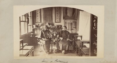 Innenansicht eines Restaurants [Chinatown, San Francisco] von Carleton Watkins
