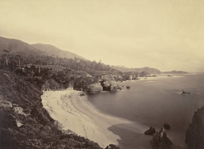 Pazifikküstenansicht / Gibson Beach, Pt. Lobos, Monterey-Küste von Carleton Watkins