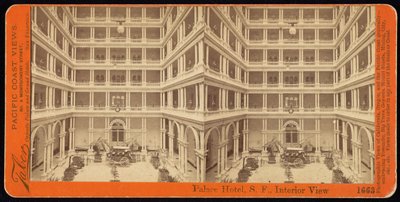 Palace Hotel, S.F., Innenansicht von Carleton Watkins