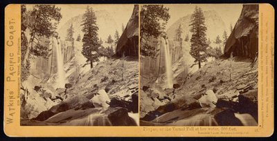 Piwyac, oder der Frühlingsfall, 300 Fuß, Yosemite-Tal, Mariposa County, Kalifornien von Carleton Watkins