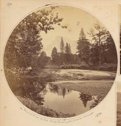 Tasayac, der Half Dome, 5.000 Fuß, Yosemite-Tal, Mariposa County, Kalifornien von Carleton Watkins