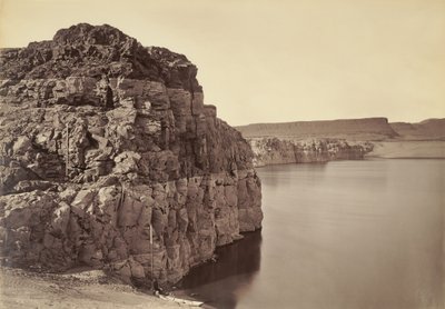 [The Dalles, Extreme von Hoch- und Niedrigwasser, 92 ft.] / [Kopf der Dalles, Columbia River, Oregon] von Carleton Watkins