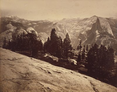 Die Kuppeln vom Sentinel Dome von Carleton Watkins