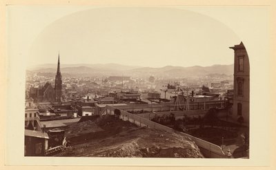 Blick von der Residenz von Herrn Crocker, Cal St. Hill, Blick nach Südosten von Carleton Watkins