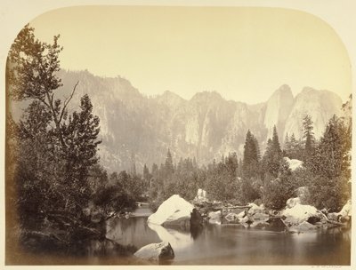 Blick auf die Merced - Yosemite von Carleton Watkins