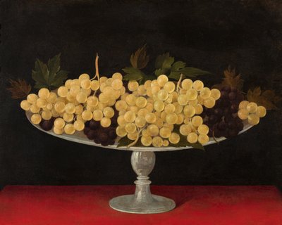 Metallplatte mit Trauben, Rückseite von Carlo Antonio Procaccini