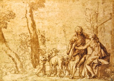 Das Treffen, um 1590 von Carlo Caliari