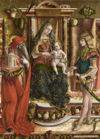 La Madonna della Rondine (Die Madonna der Schwalbe) von Carlo Crivelli