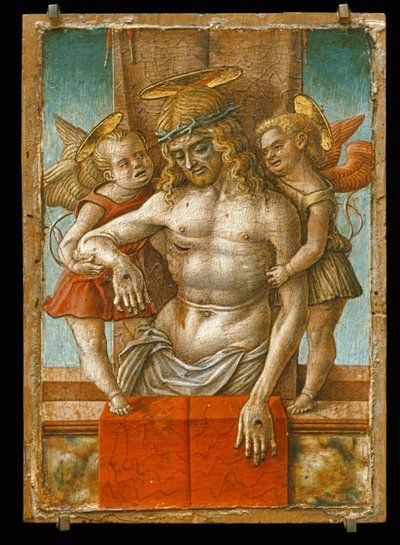 Der tote Christus von zwei Engeln gestützt von Carlo Crivelli