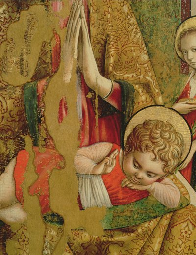 Madonna mit Kind (Detail) von Carlo Crivelli