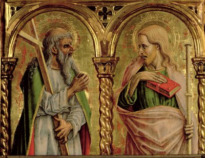 Heiliger Andreas und Heiliger Jakobus der Ältere (Detail) von Carlo Crivelli
