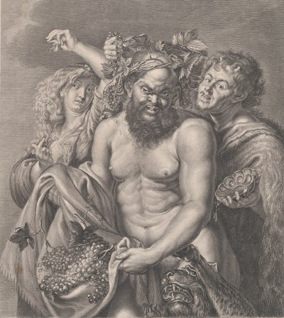 Bacchus begleitet von einer Bacchantin und einem Faun, 1768 von Carlo Faucci