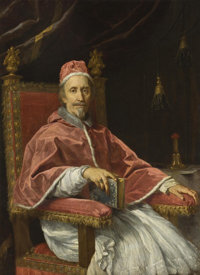 Porträt von Papst Clemens IX (1600-1669) von Carlo Maratta