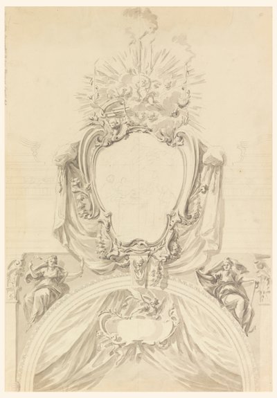 Dekoration eines gewölbten Portals von Carlo Marchionni