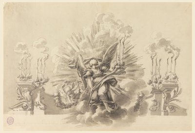 Entwurf für eine zeremonielle Dekoration von Carlo Marchionni
