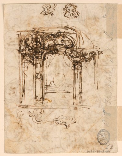 Studien von Köpfen, 1760–80 von Carlo Marchionni