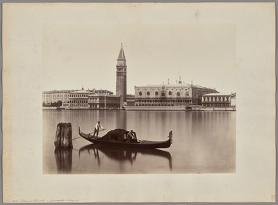 Venedig: Blick auf die Biblioteca Marciana, den Campanile und den Dogenpalast von Carlo Naya