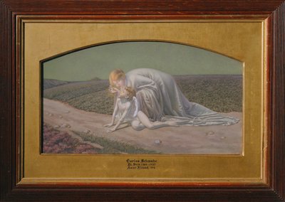 Hoffnung erhebt verwundete Liebe von Carlos Schwabe