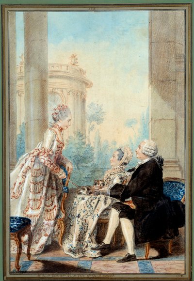 Monsieur und Madame de Saint Vast und Mademoiselle de Beauregard von Carmontelle