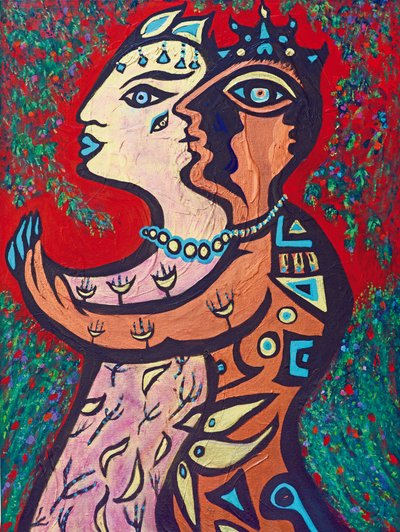 Gesegnete Liebende, 2013 von Carolyn Mary Kleefeld