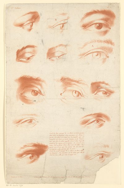 Dreizehn Studien von Augen von Carré