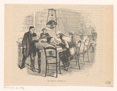 Lesesaal einer Bibliothek von Carter