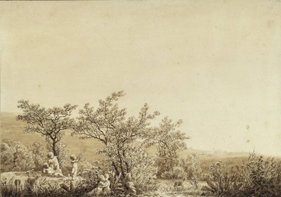 Herbst - Abend - Reife (aus dem Zyklus der Jahreszeiten, Tageszeiten und Lebensalter von 1803) von Caspar David Friedrich