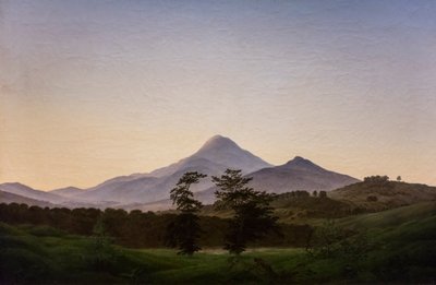 Böhmische Landschaft, um 1808 von Caspar David Friedrich