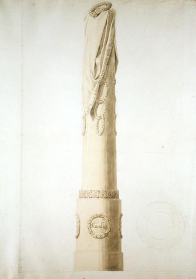 Entwurf für eine Gedenksäule von Caspar David Friedrich