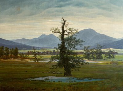 Dorflandschaft bei Morgenbeleuchtung von Caspar David Friedrich