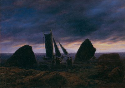 Fischerboot an der Ostsee, ca. 1830 von Caspar David Friedrich
