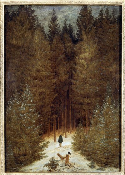 Jäger im Wald von Caspar David Friedrich