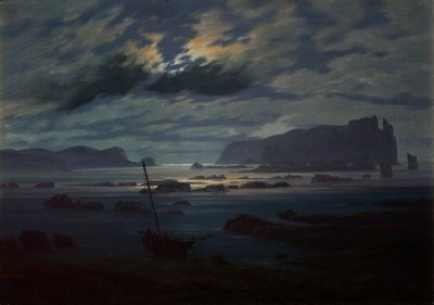 Nordsee im Mondlicht von Caspar David Friedrich