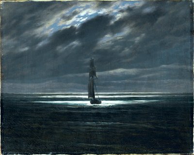 Seestück bei Mondschein von Caspar David Friedrich