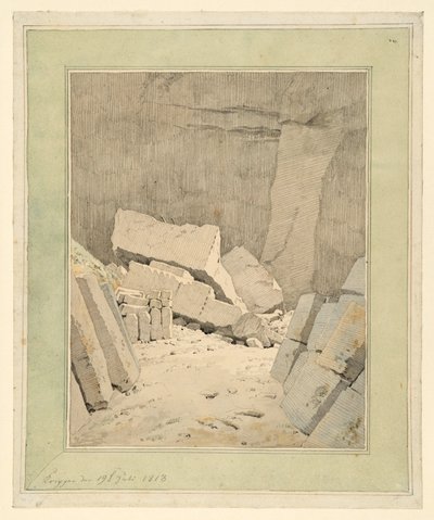 Steinbruch bei Krippen von Caspar David Friedrich
