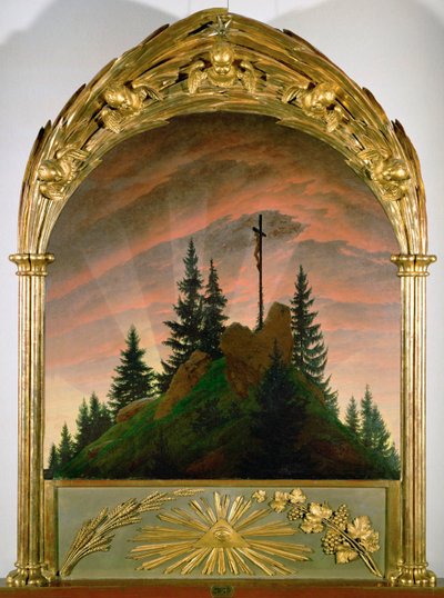 Das Kreuz in den Bergen von Caspar David Friedrich