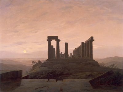 Der Tempel der Juno in Agrigent, von Caspar David Friedrich (1774-1840) von Caspar David Friedrich
