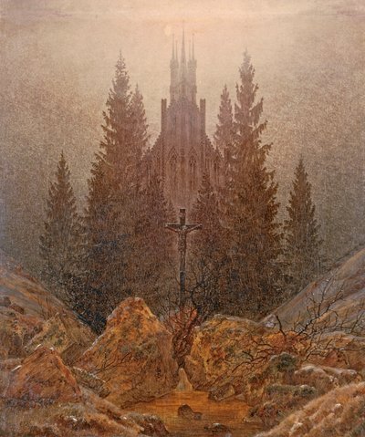 Das Kreuz in den Bergen von Caspar David Friedrich