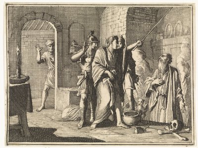Saul bei der Hexe von Endor von Caspar Luyken