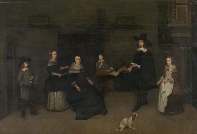 Familienszene von Caspar Netscher