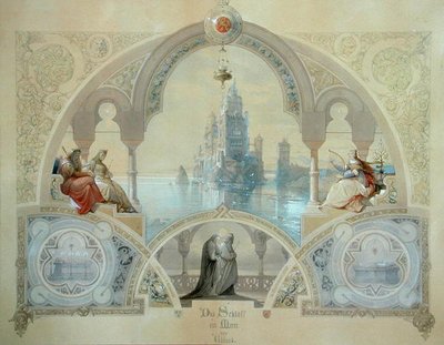 Das Schloss am Meer von Casper Johann Nepomuk Scheuren