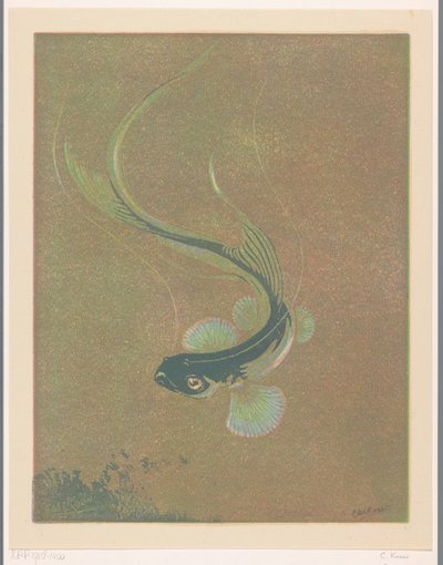 Schwimmender Fisch von Casper M.L. Kouw (signed by artist)