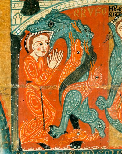 Das Martyrium der Heiligen Margareta (Detail) von Catalan School