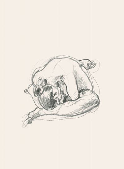 Ruhige gekrümmte Figur von Catalina Somolinos