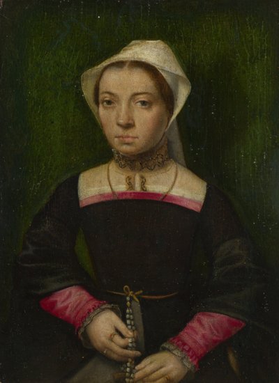 Eine Dame mit einem Rosenkranz, ca. 1550 von Catharina van Hemessen