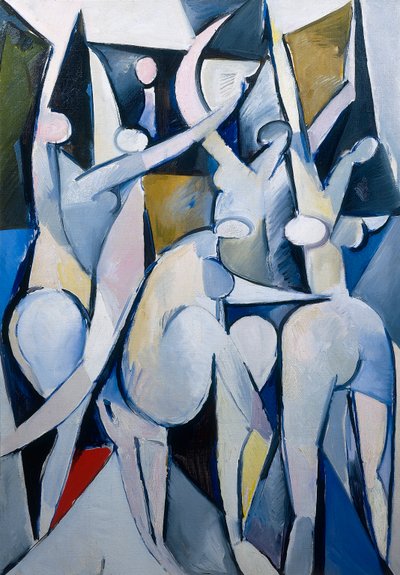 Frauen mit Ball von Caziel Caziel